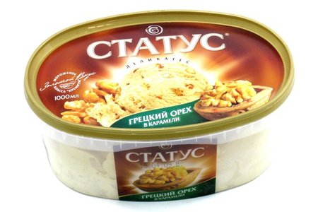 Отзыв на Мороженое Инмарко 'Статус'грецкий орех в карамели 